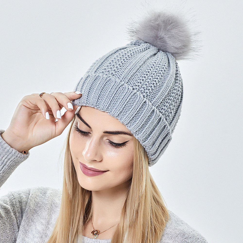 Stylish Knit Beanie with Satin Lining and Paisley Detail