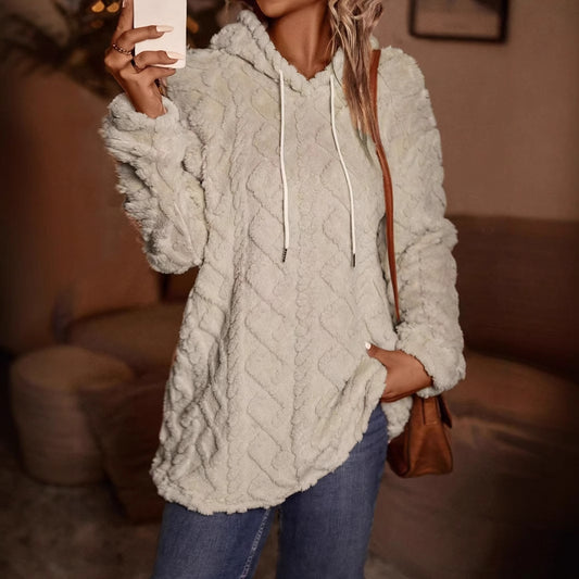 Cozy Hooded Pullover Coat for Fall and Winter