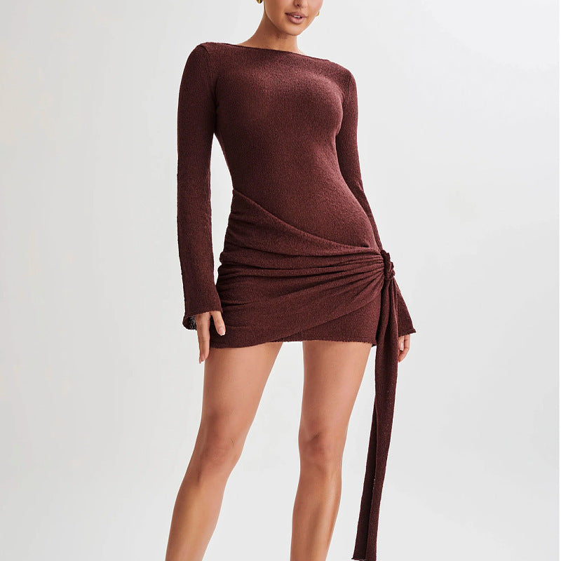 Bold 3D Effect Hip-Hugging Mini Skirt Dress